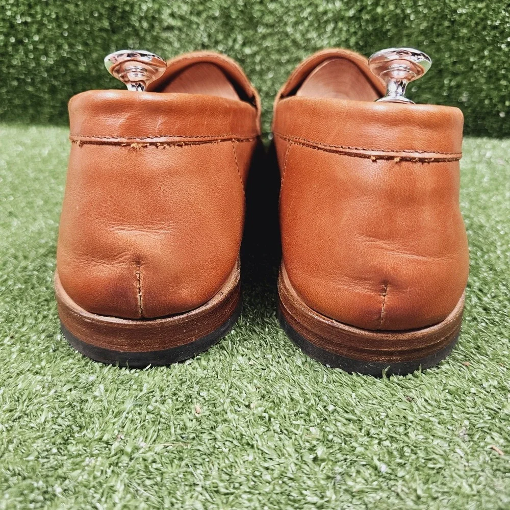 Astorflex Dartflex Brown Italian Leather Slip On Penny Loafer Mens Size 14
